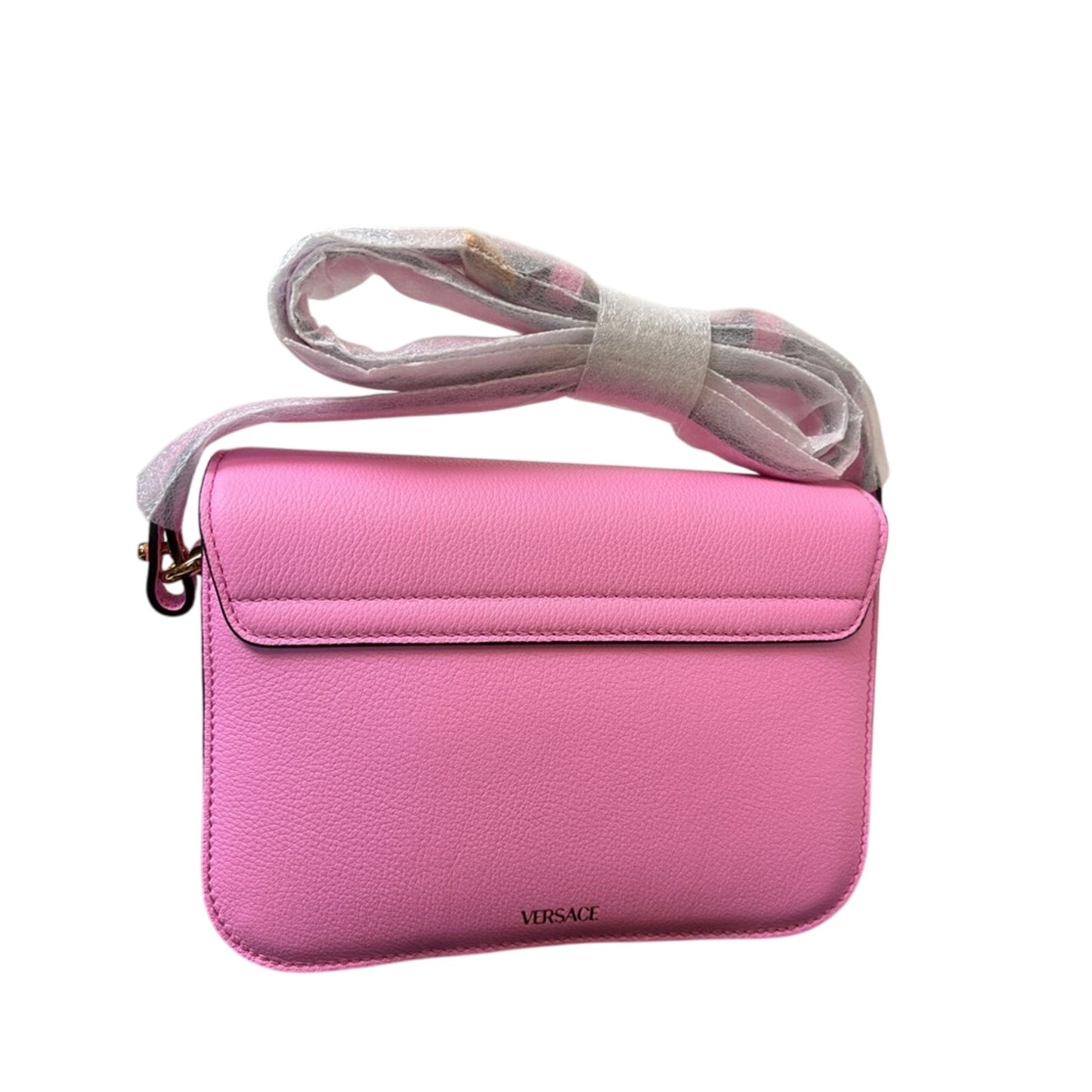 Versace Pink la Medusa Crossbody Bag with Gold Hardware NWT