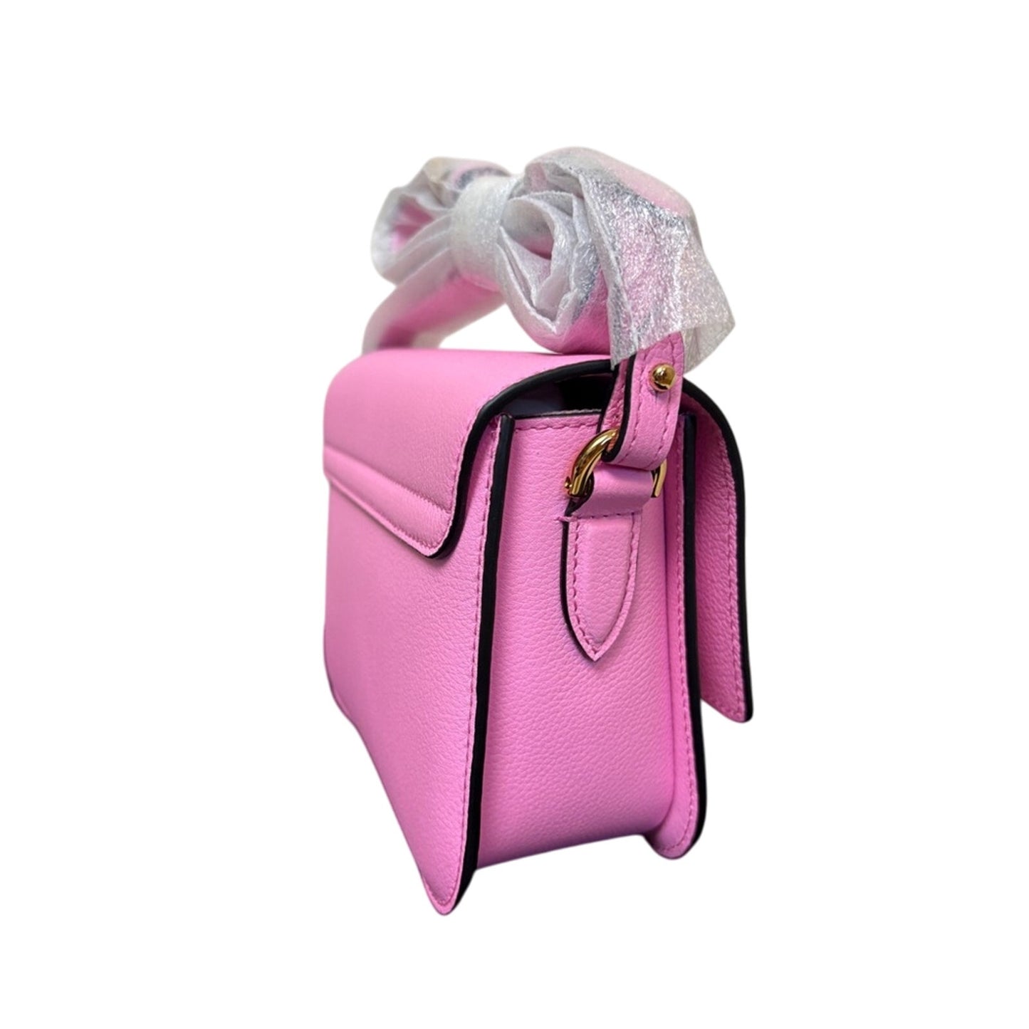 Versace Pink la Medusa Crossbody Bag with Gold Hardware NWT
