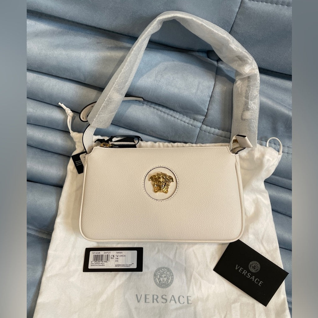 Versace Grained Calfskin Medusa Shoulder NWT