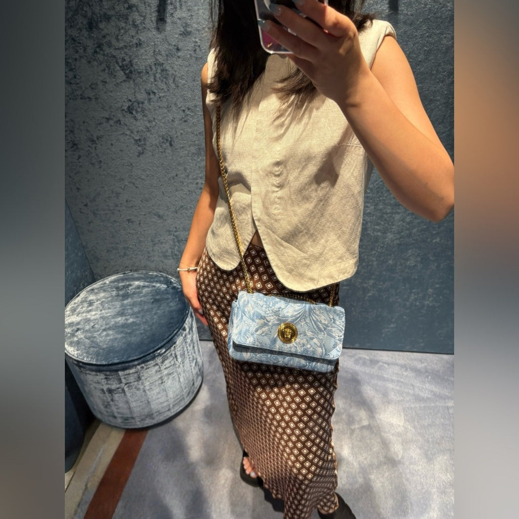 Versace fabric Medusa chain bag medium