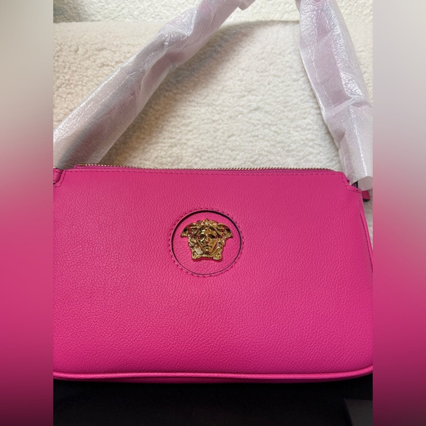 Versace Pink Medusa Shoulder Bag