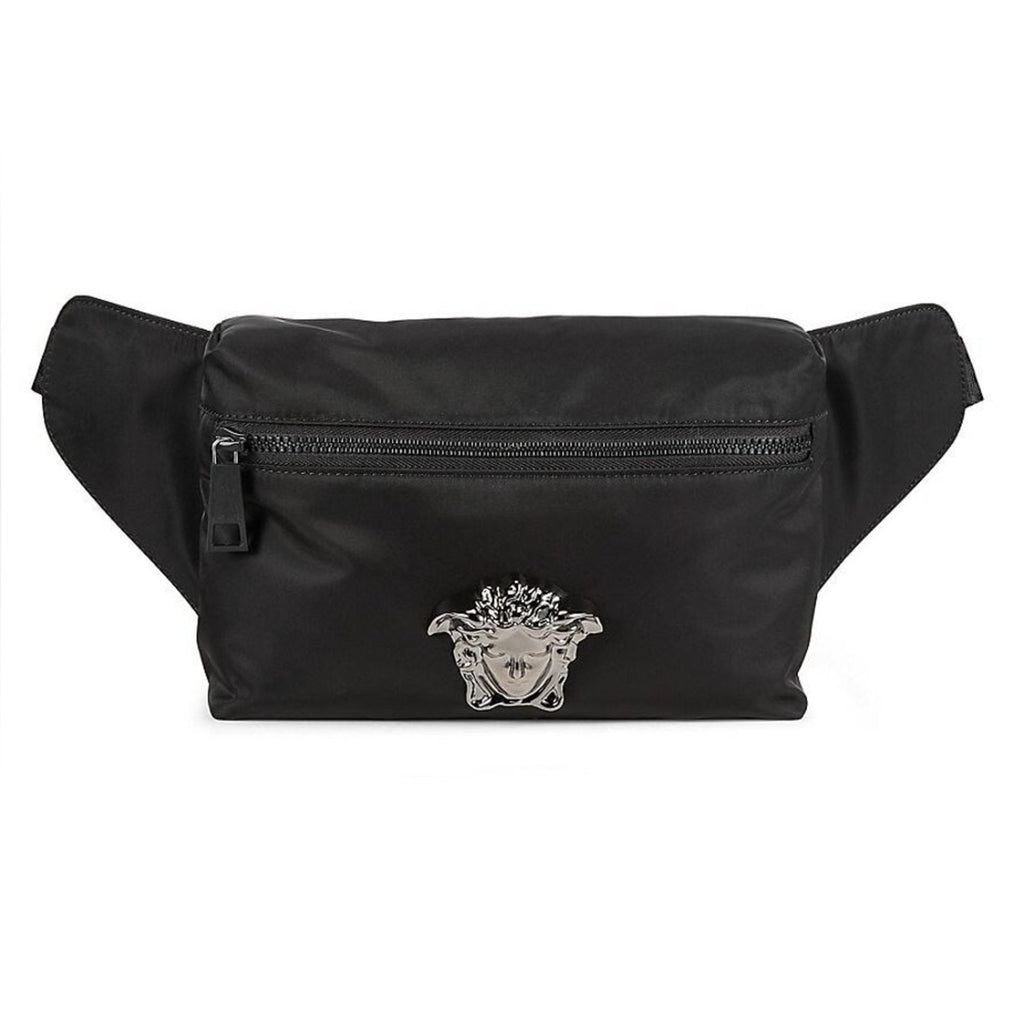 Versace Black Belt Bag with Medusa