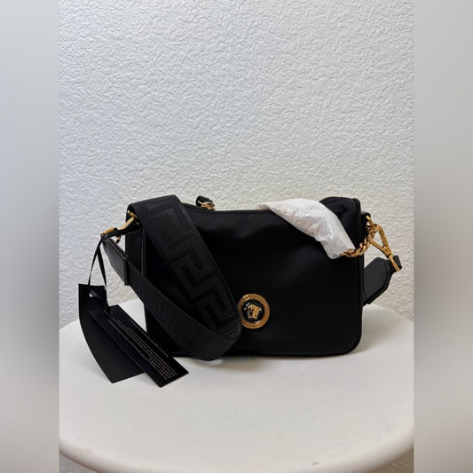 VERSACE Medusa nylon hobo bag