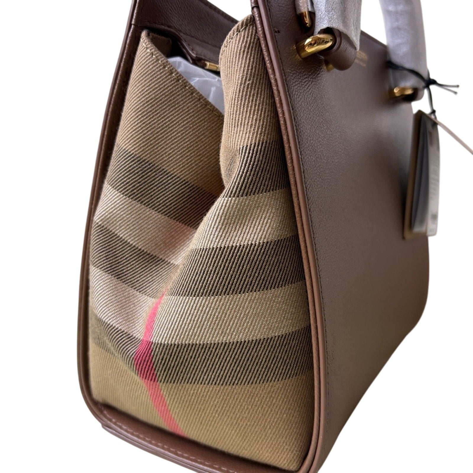 Burberry banwell small Brown top handle Bag