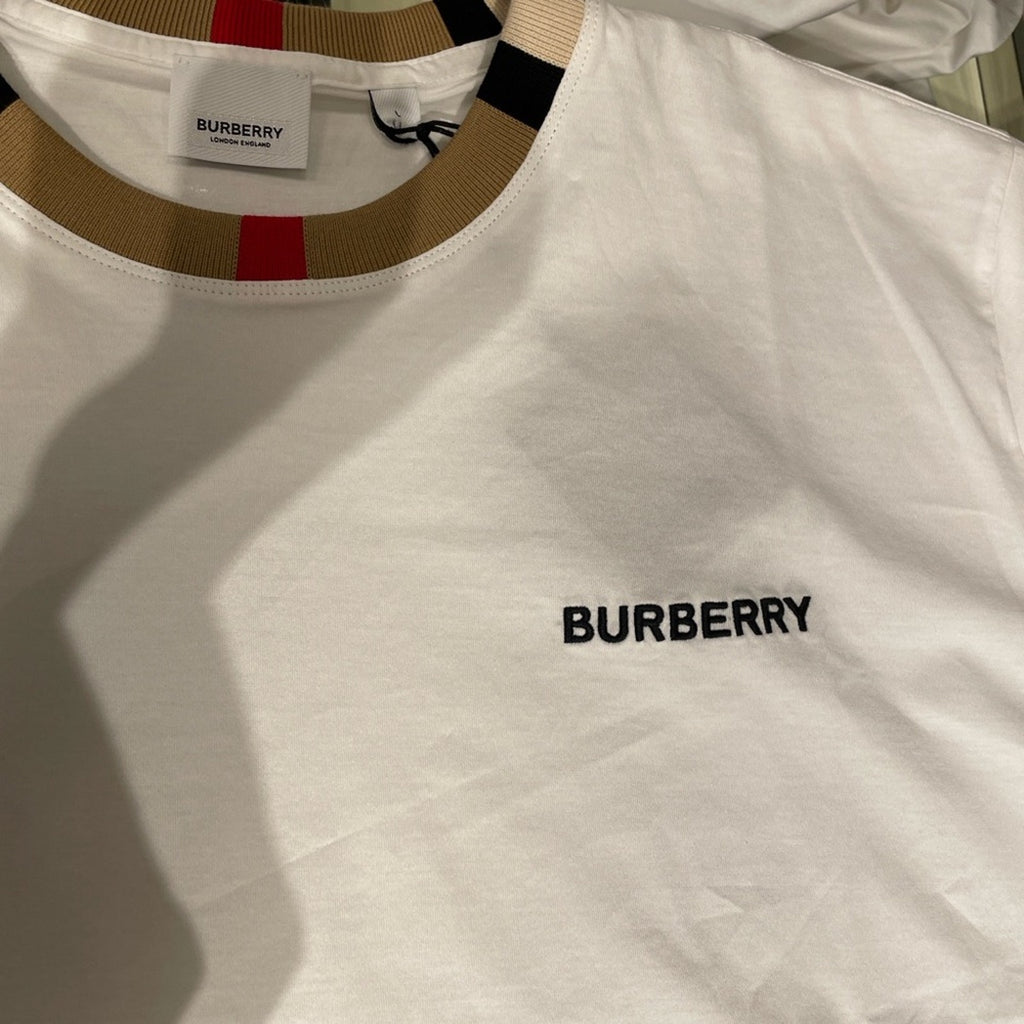 Burberry White unisex oversized T-Shirt