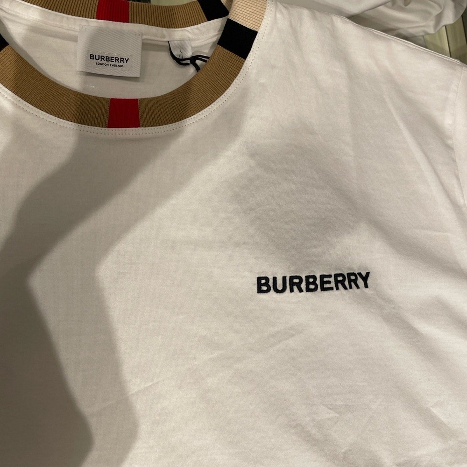 Burberry White unisex oversized T-Shirt