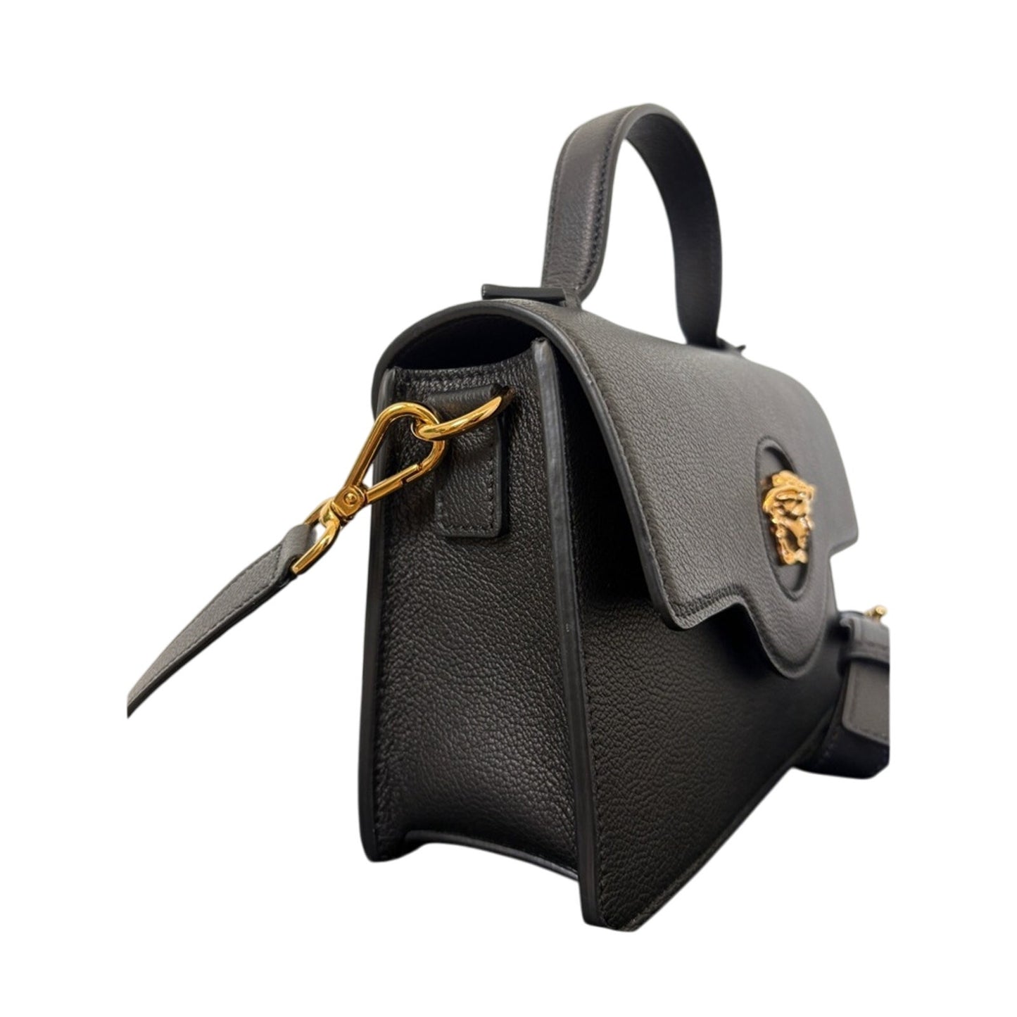 Versace La Medusa Top Handle Crossbody Bag Black NWT