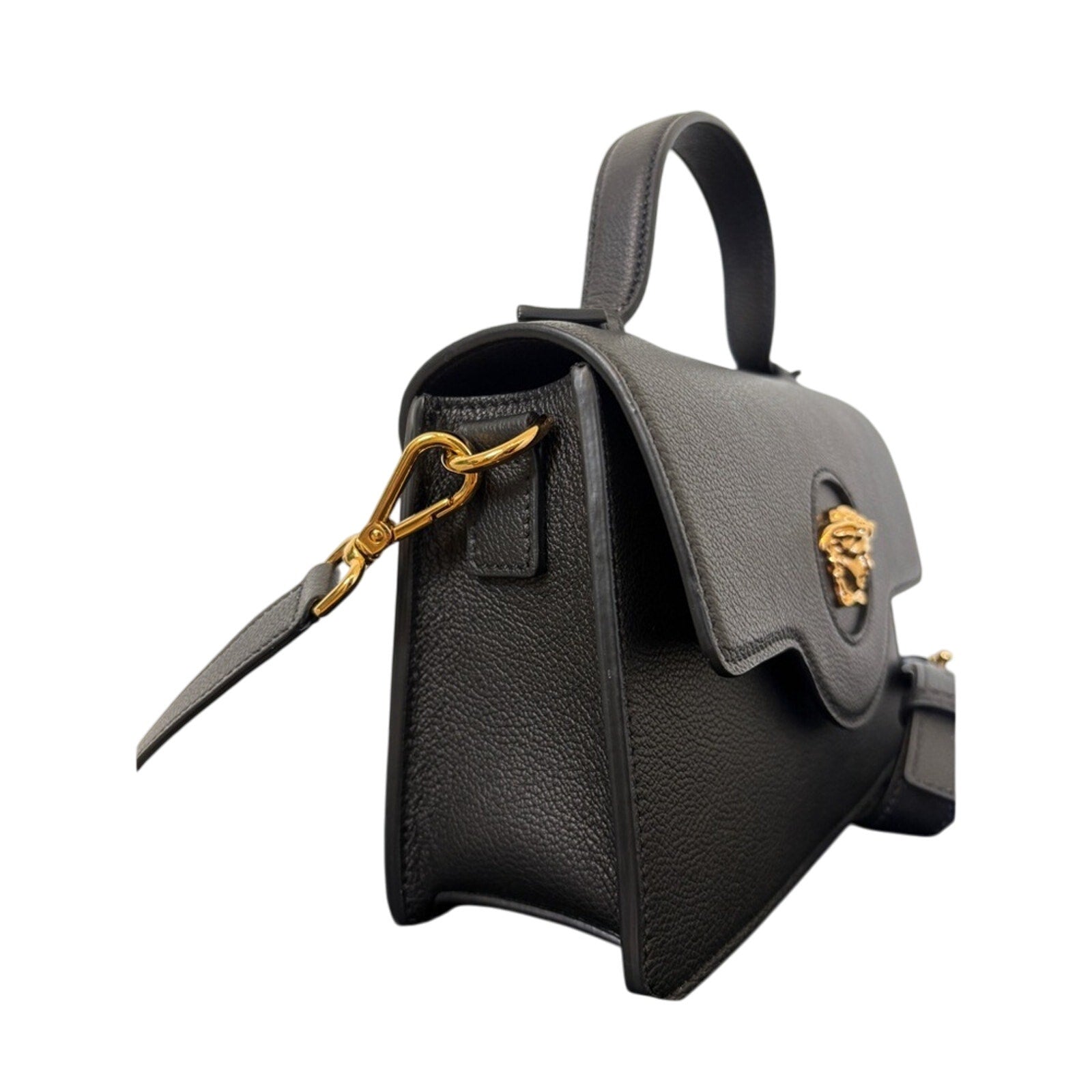 Versace La Medusa Top Handle Crossbody Bag Black NWT