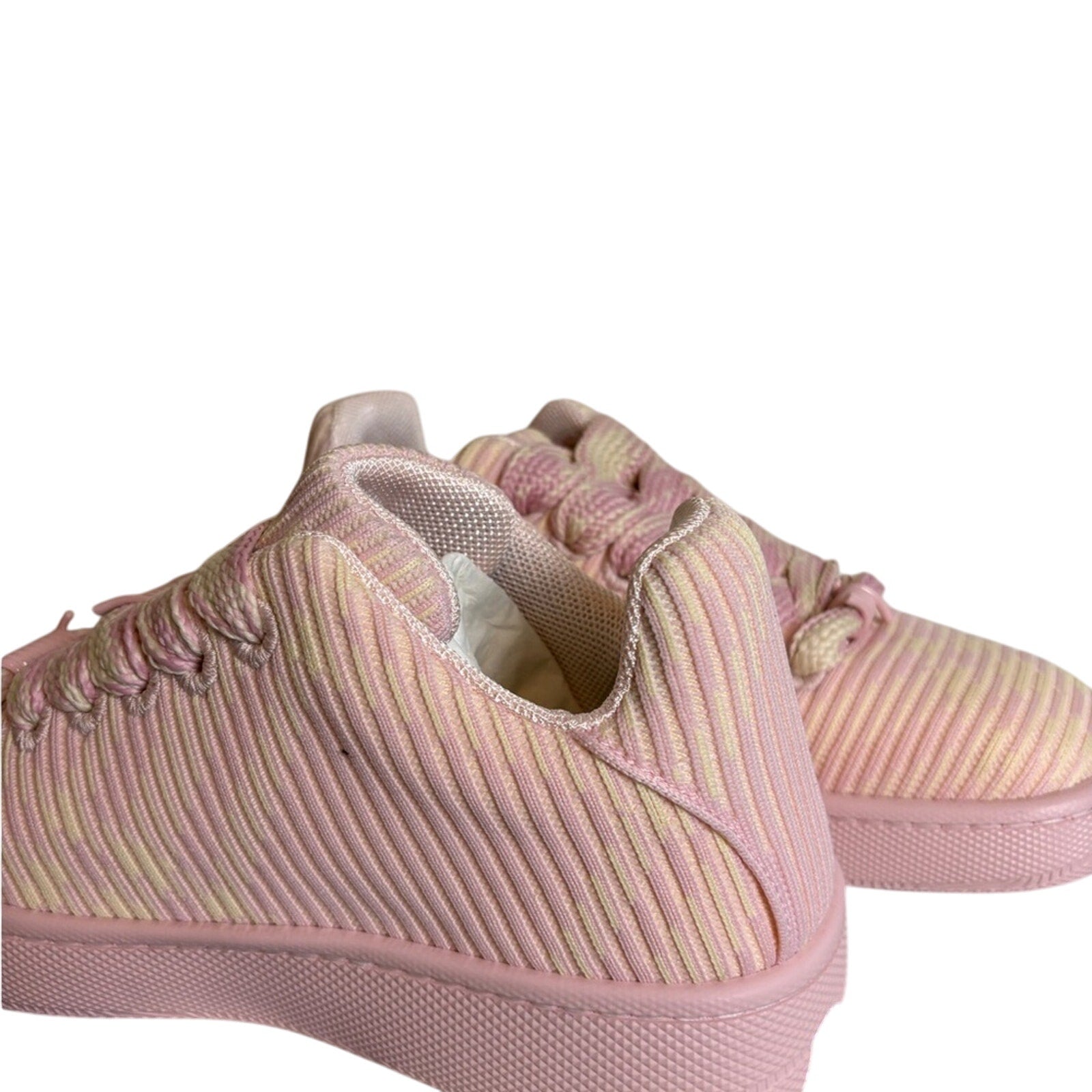 Burberry women’s Box Check Knit Low-Top Sneakers