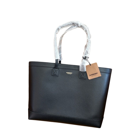 Burberry brand new leather tote bag black