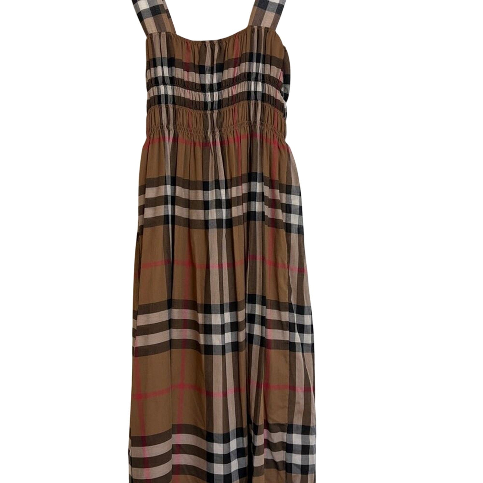 Burberry Delilah Tan Plaid Dress