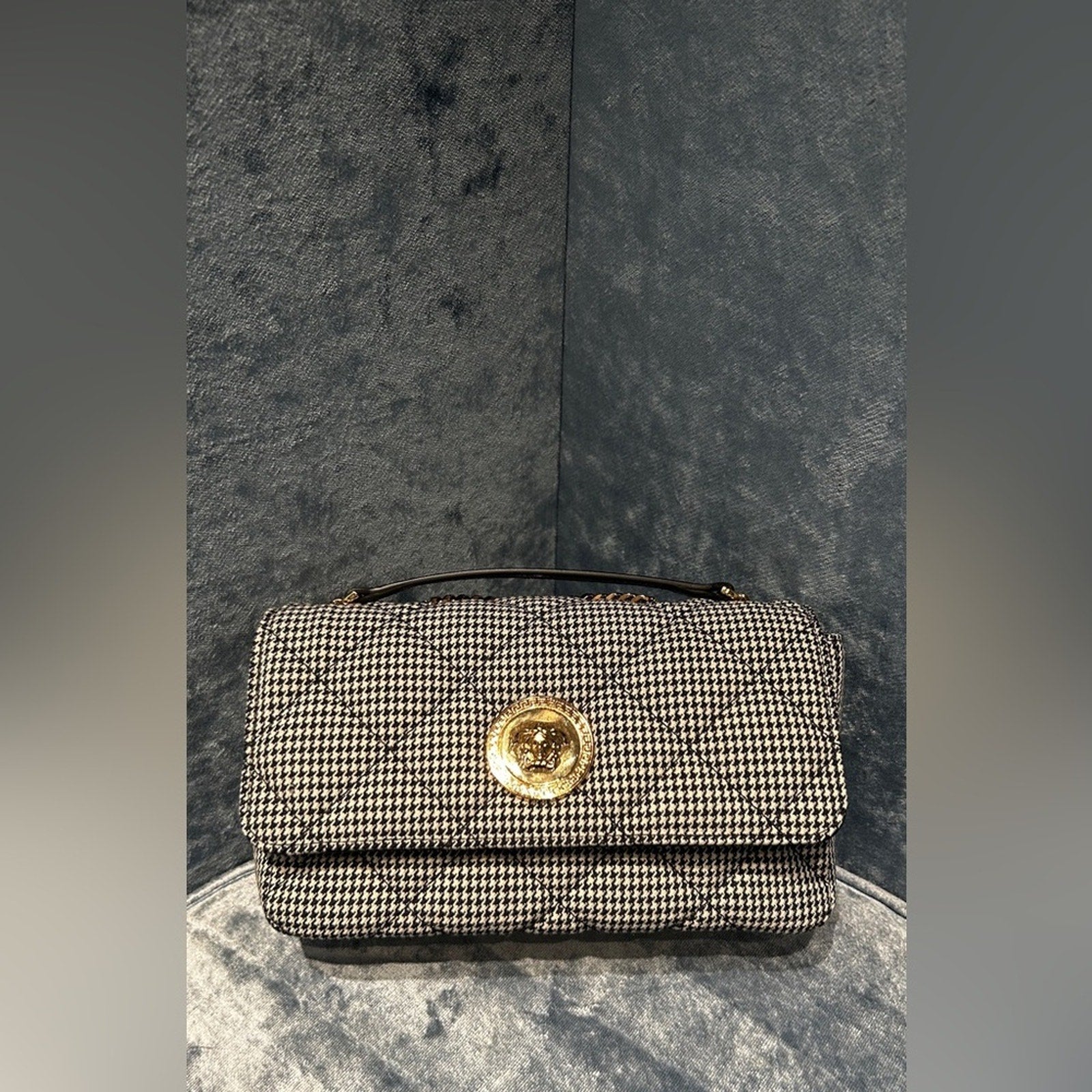 Versace Medusa Black and Gold Women's Bag NWT