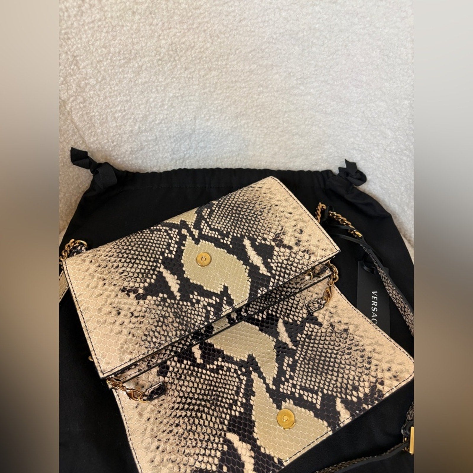 Versace Snake skin Women's Bag with chain
