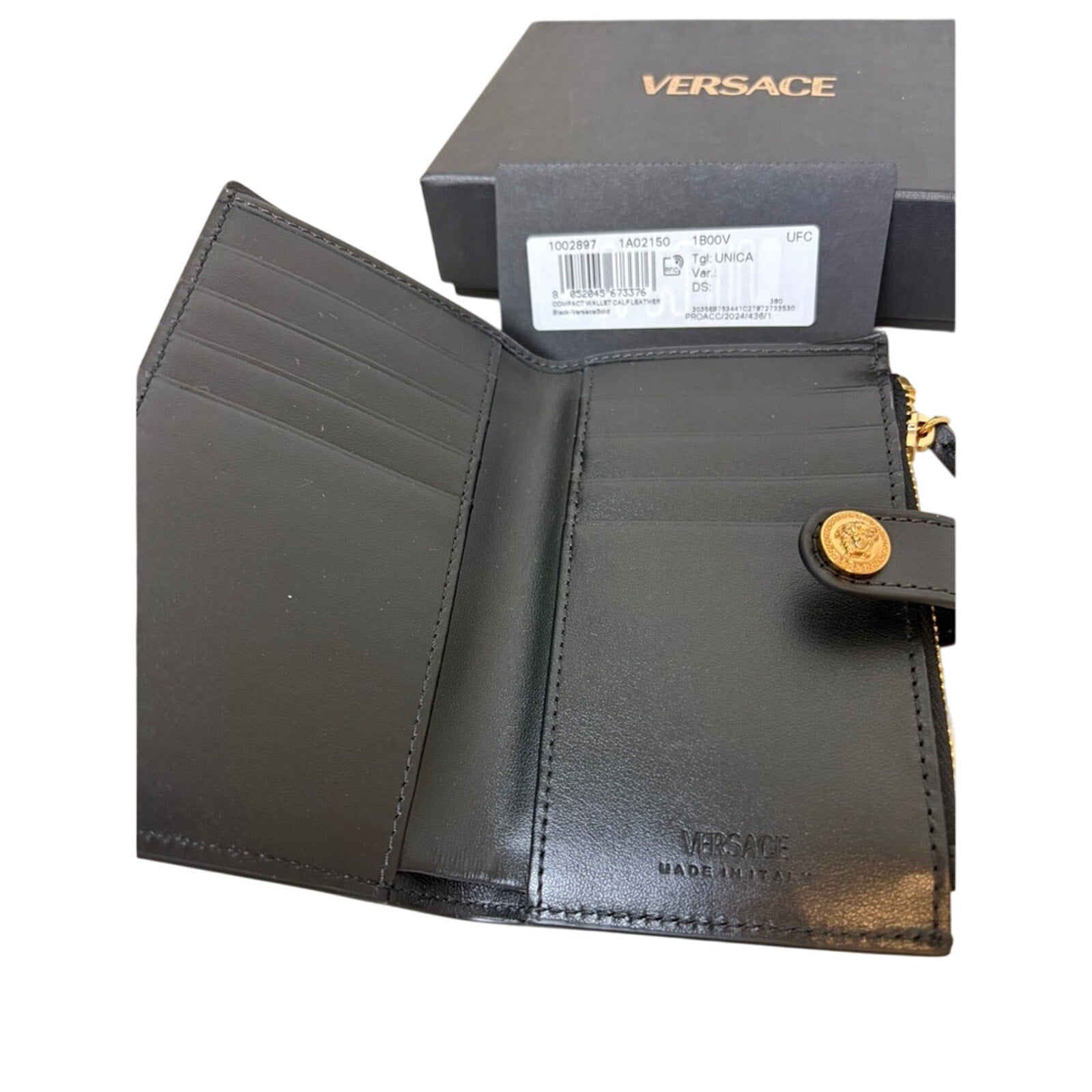 Versace Black Bifold Wallet