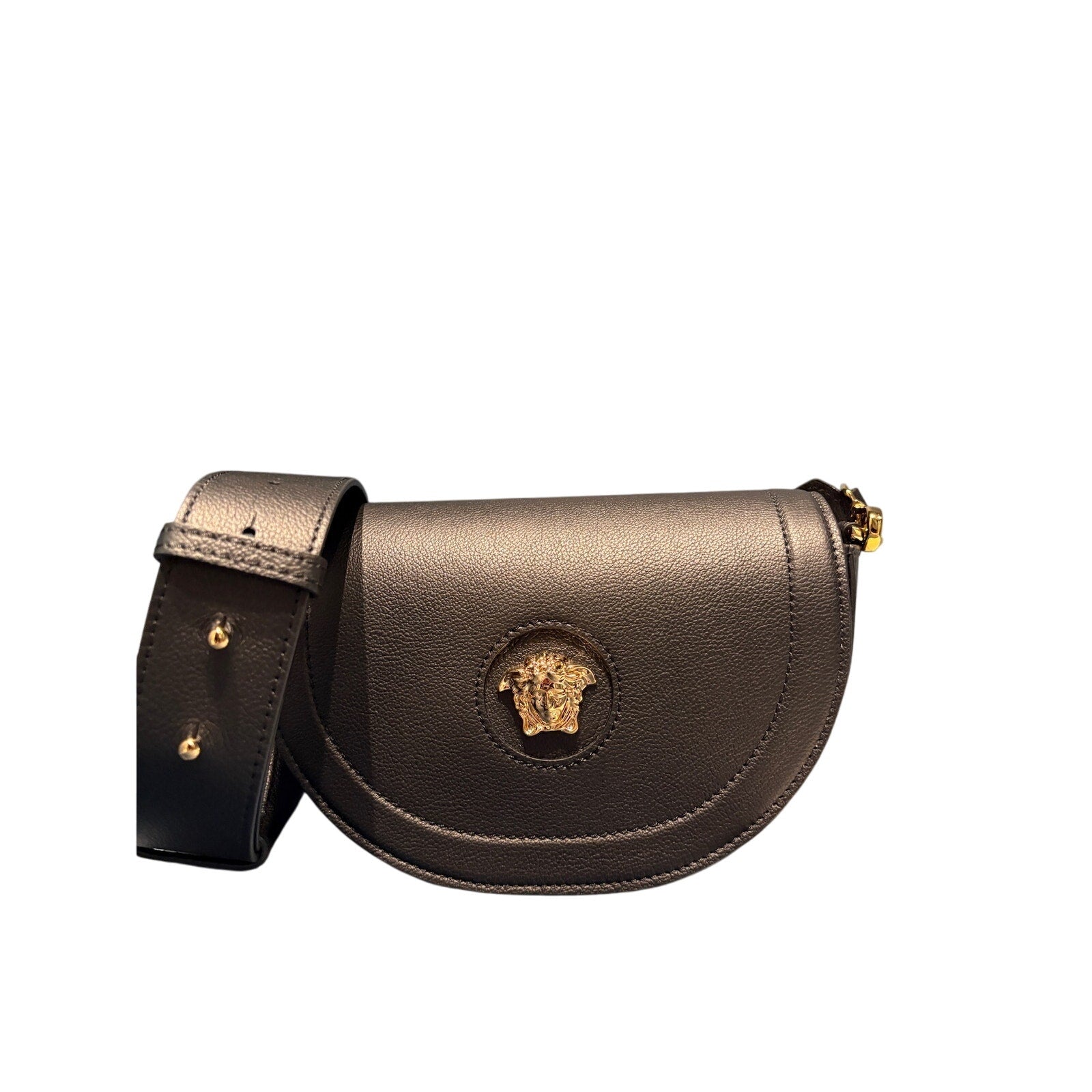 Versace Black la Medusa saddle bag BLACK