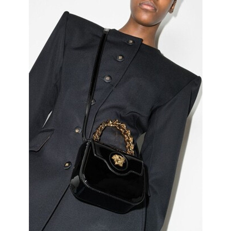 Versace Black and Gold la Medusa Women's Bag
