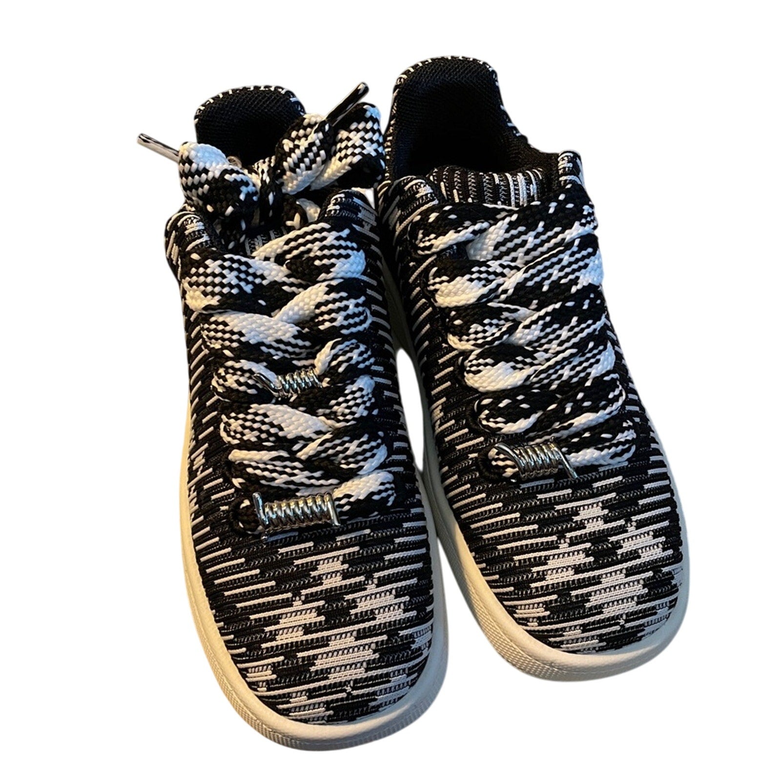 Burberry Box Check Knit Low-Top Sneakers