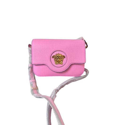 Versace Pink la Medusa Crossbody Bag with Gold Hardware NWT