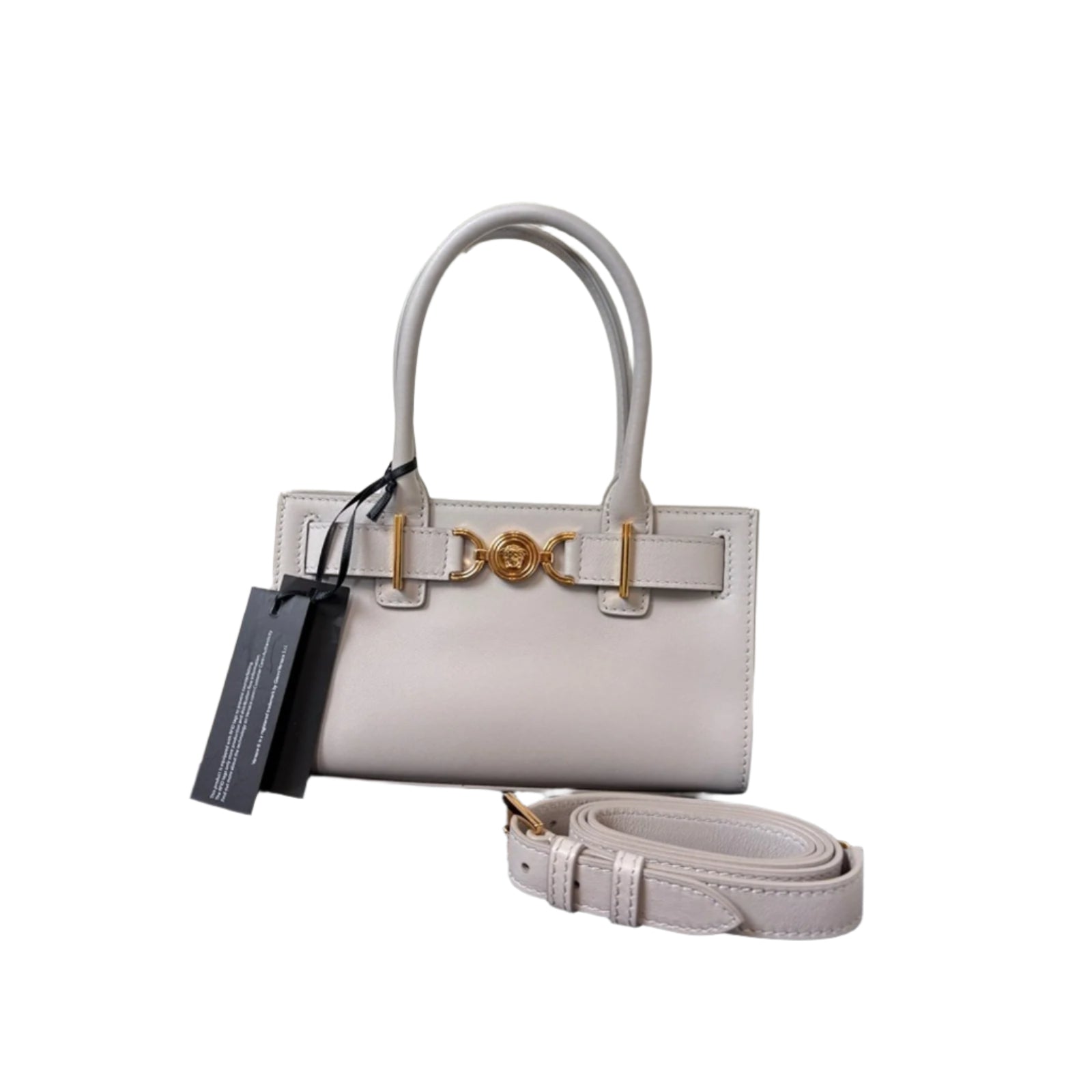 Versace Gray small Medusa '95 tote bag NWT