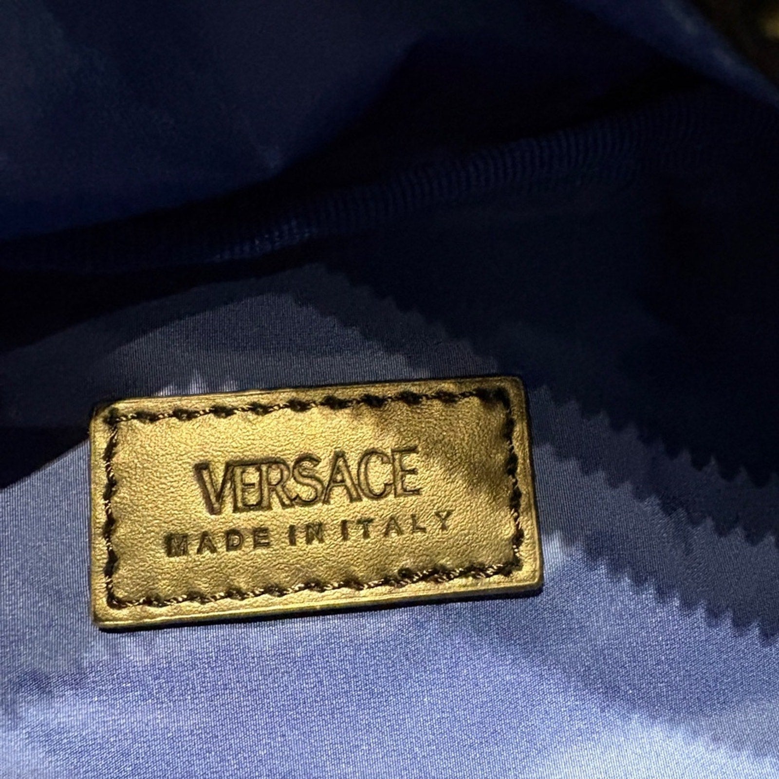 Versace Black Belt Bag with Medusa