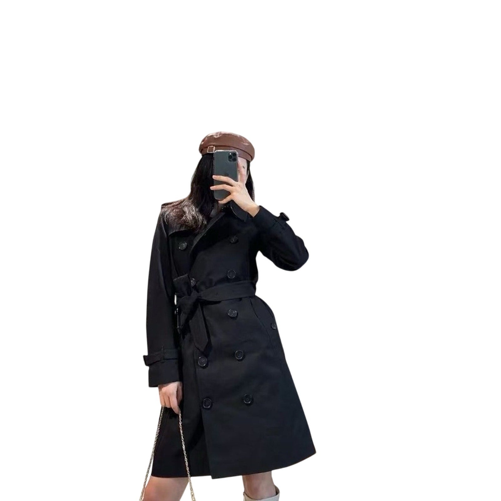 Burberry classic Hillington black Stylish Trench Coat