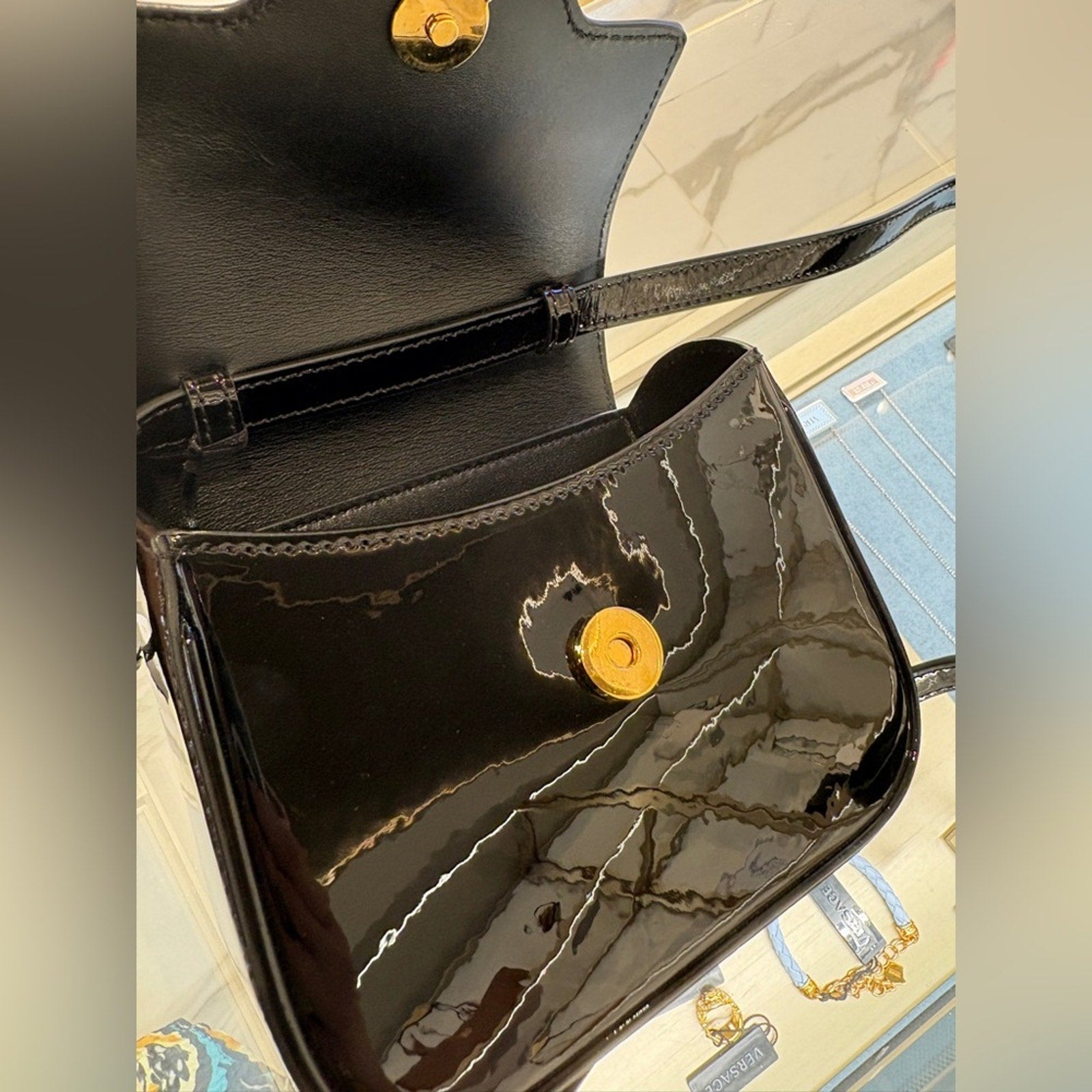 Versace Black and Gold la Medusa Women's Bag