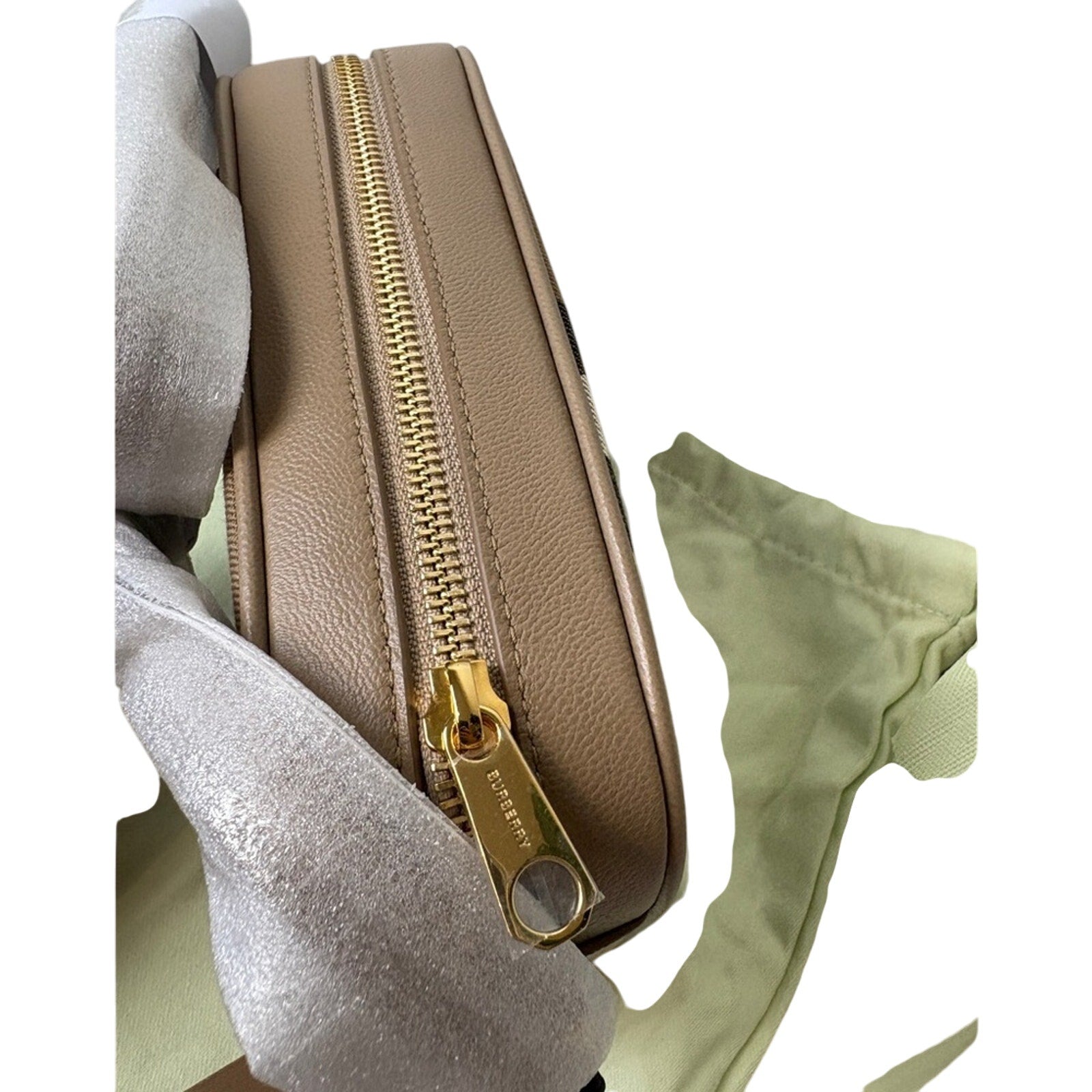 Burberry Checkered Crossbody camera Bag beige small
