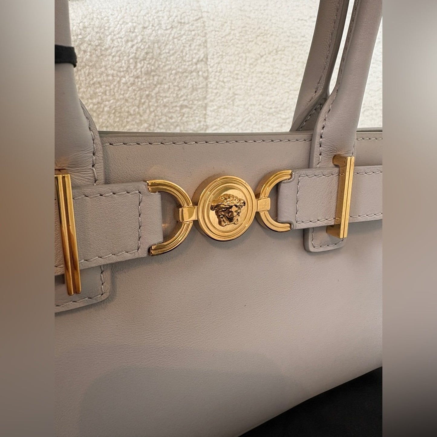 Versace Gray small Medusa '95 tote bag NWT