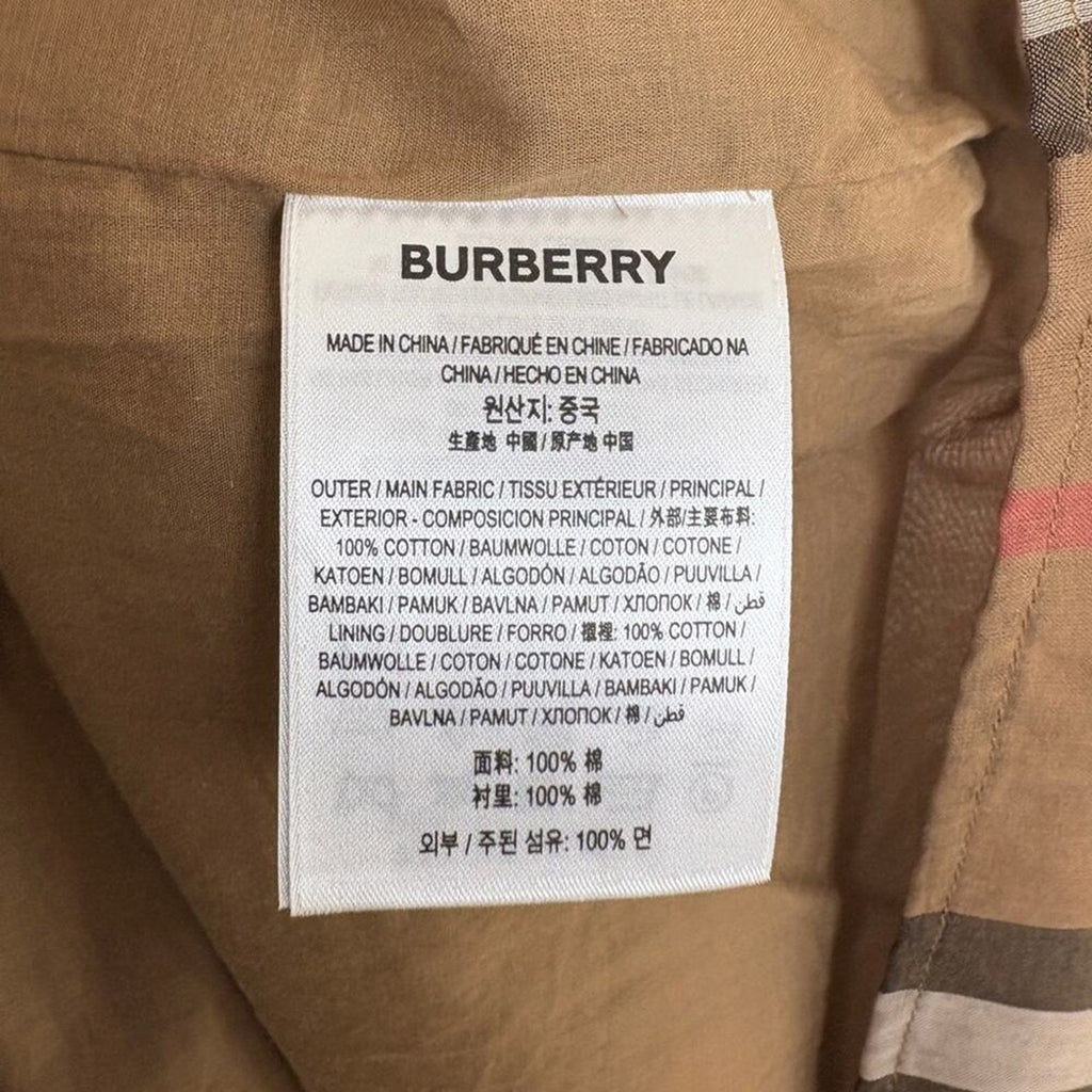 Burberry Delilah Tan Plaid Dress