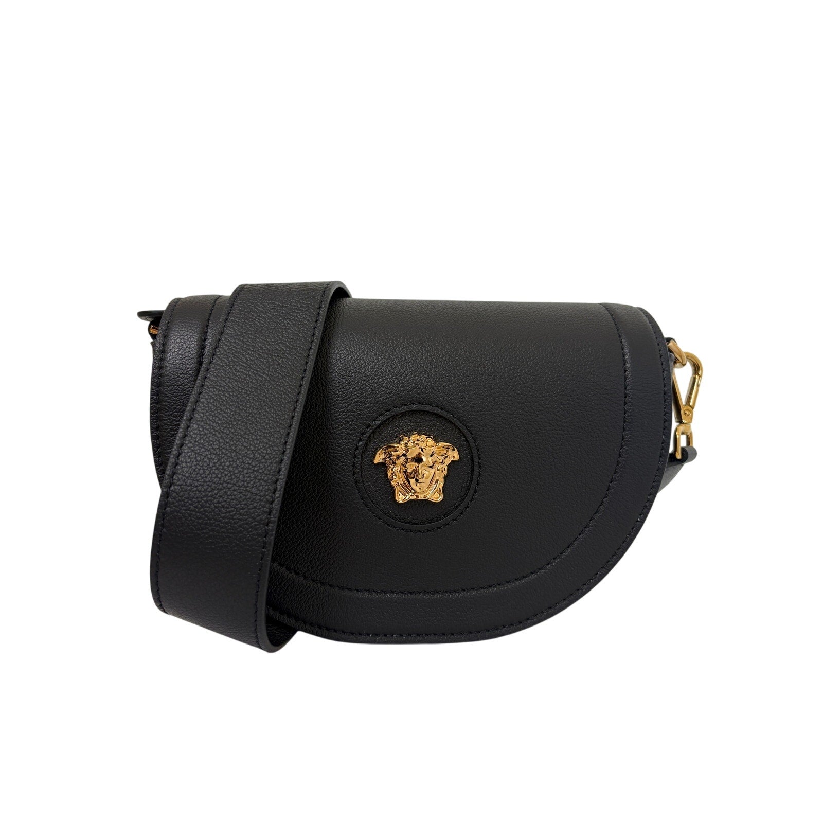 Versace Black la Medusa saddle bag BLACK