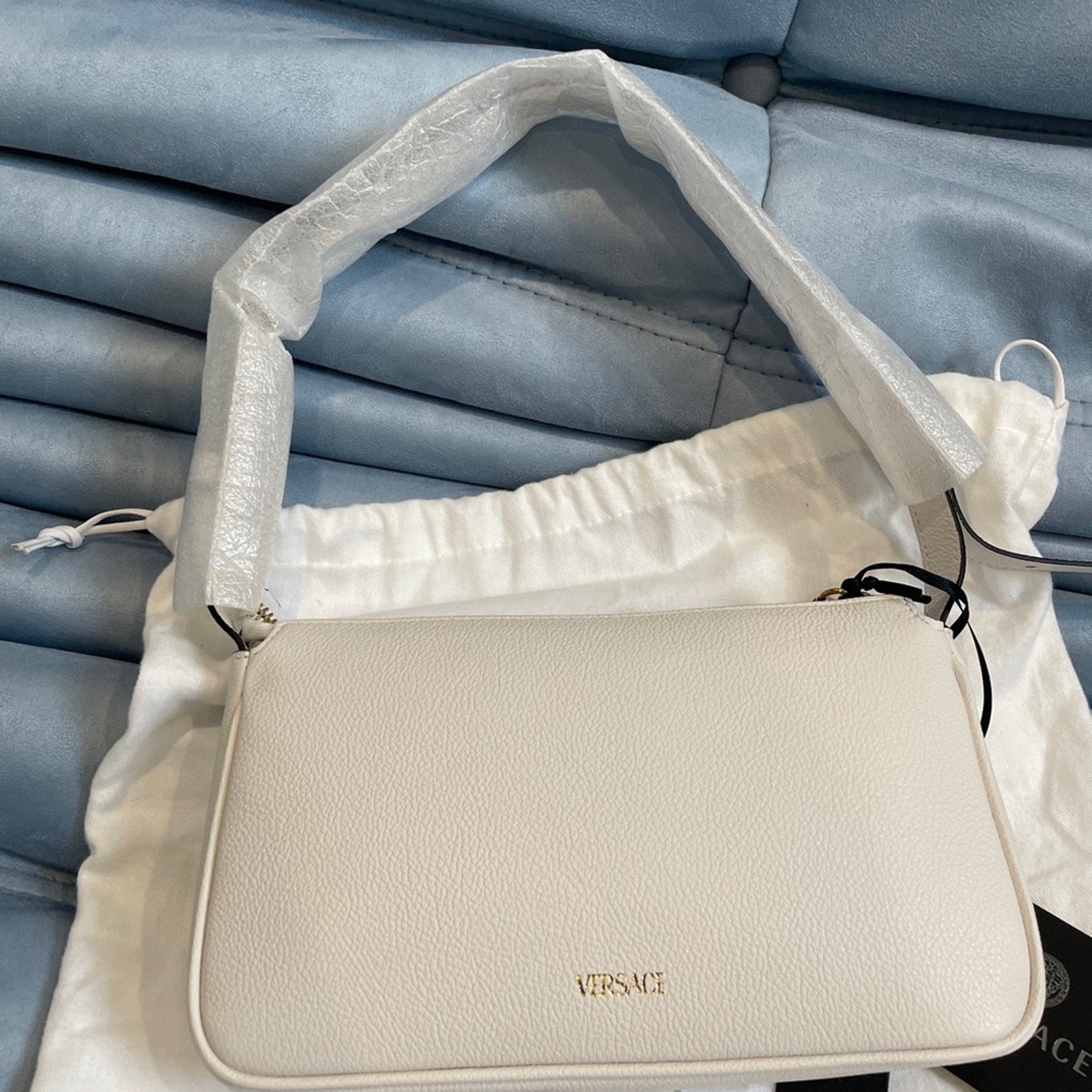 Versace Grained Calfskin Medusa Shoulder NWT