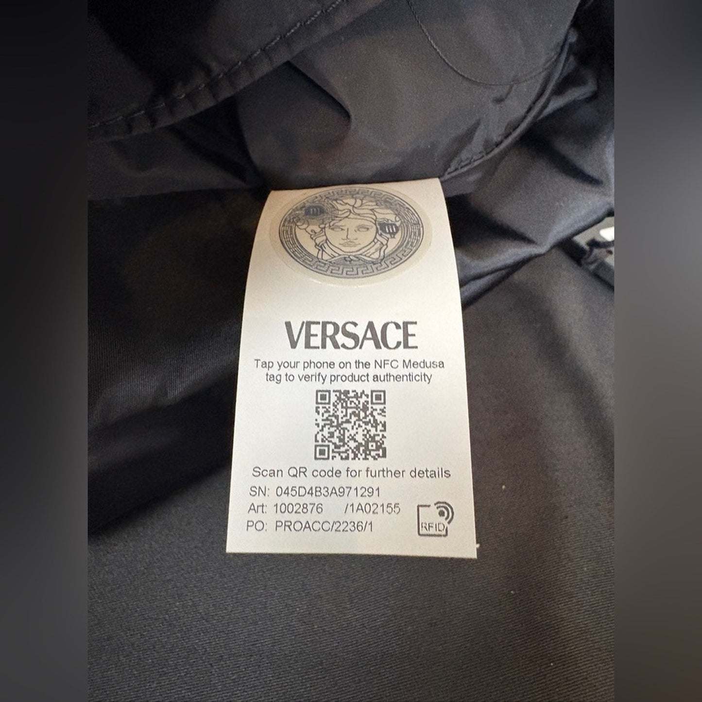Versace Black Medusa Backpack