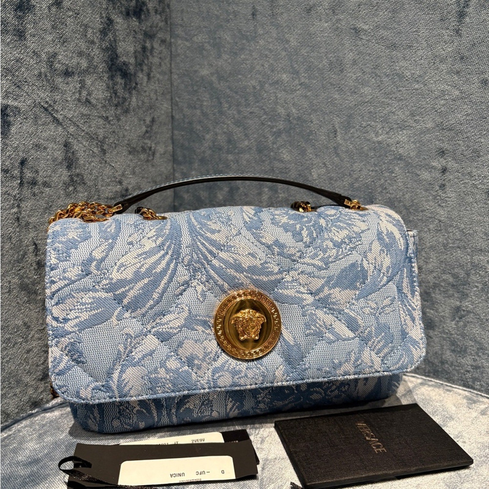Versace fabric Medusa chain bag medium