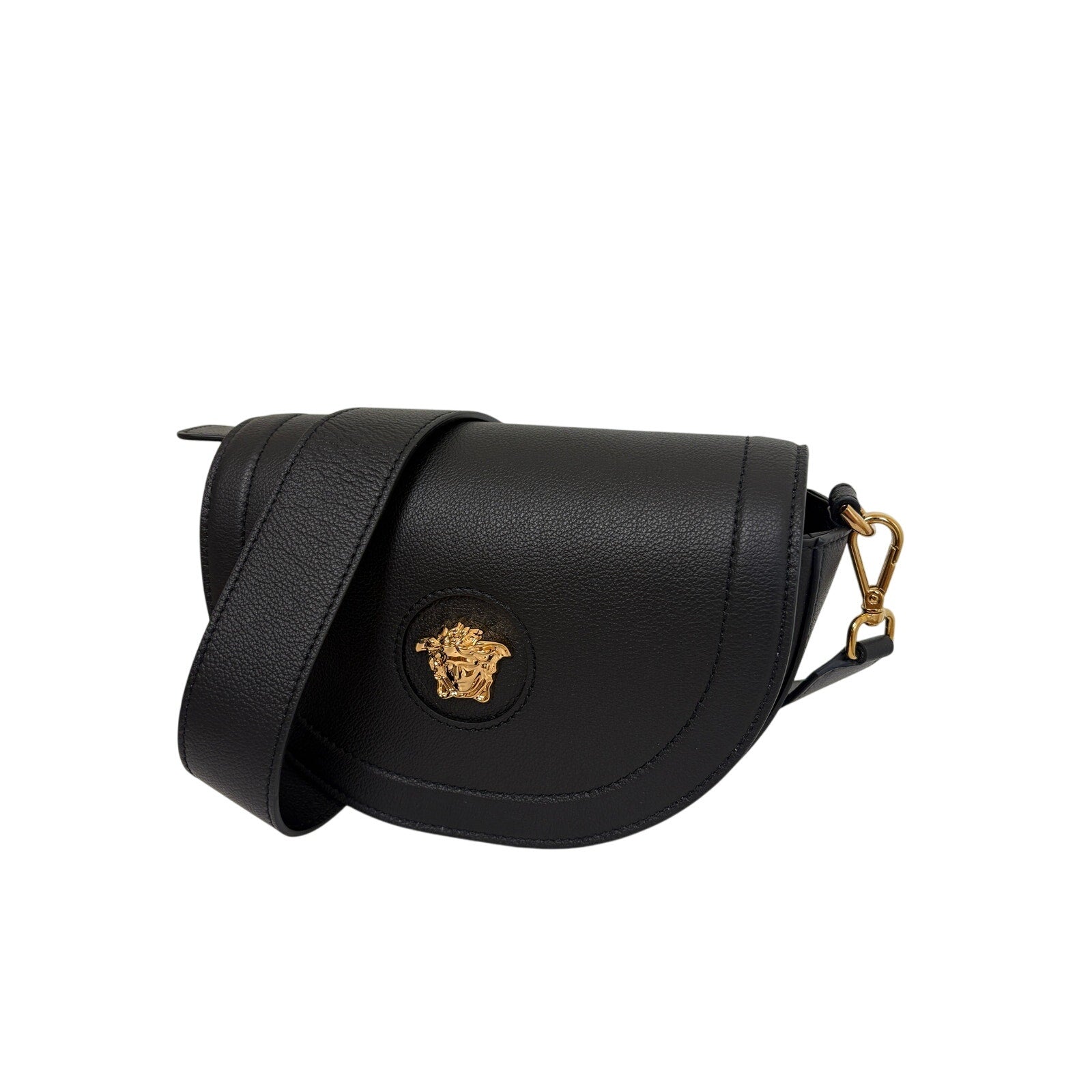 Versace Black la Medusa saddle bag BLACK