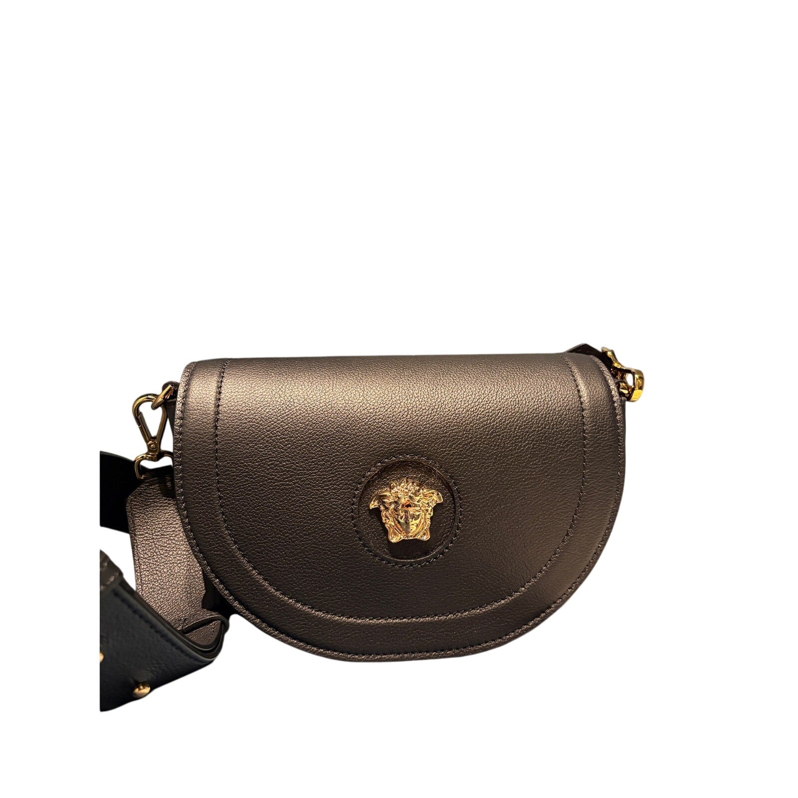 Versace Black la Medusa saddle bag BLACK