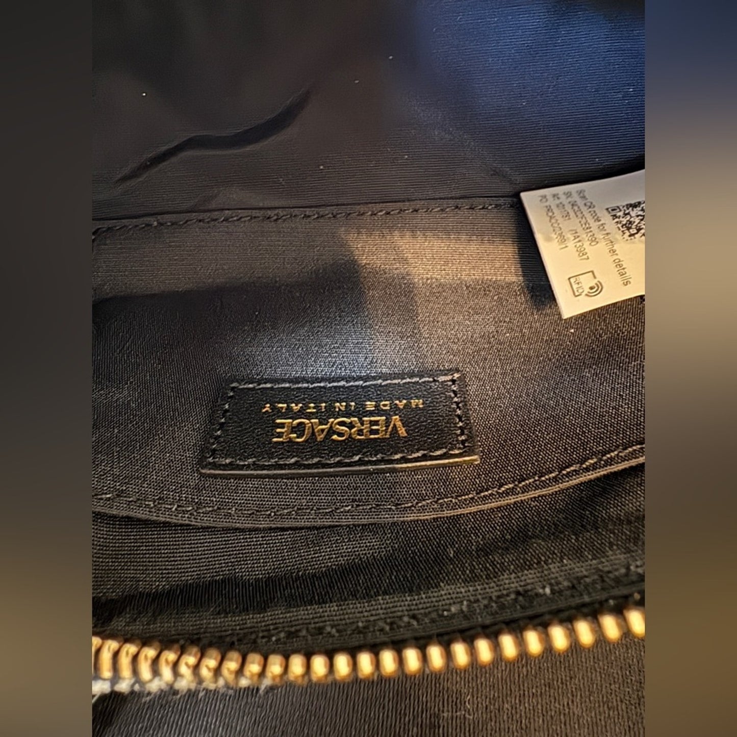 Versace Medusa Quilted Crossbody Sling Bag