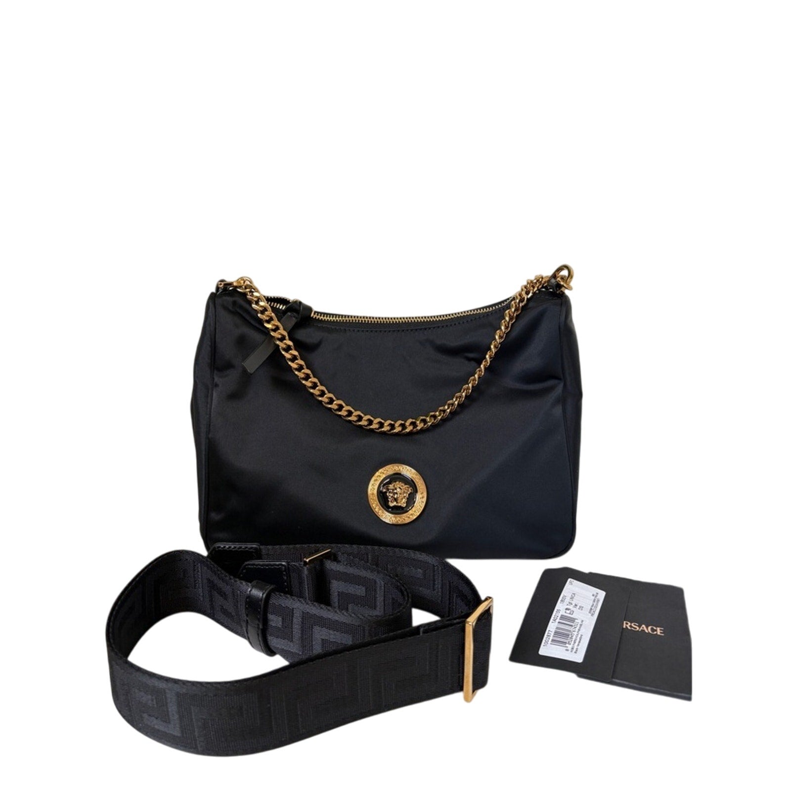 Versace Medusa Black and Gold Women's crossbody/shoulder bag