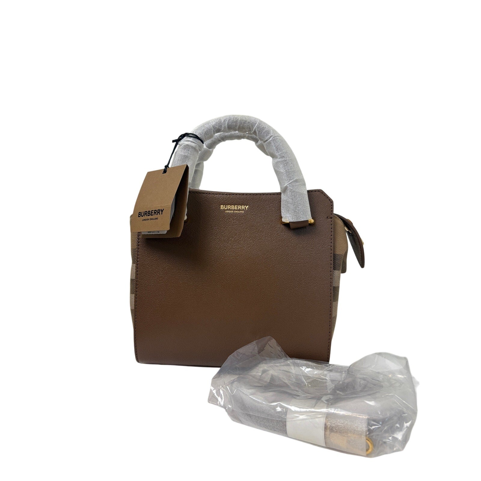 Burberry banwell small Brown top handle Bag