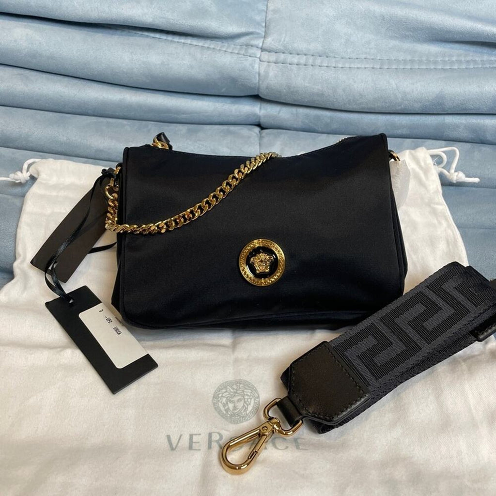 VERSACE Medusa nylon hobo bag