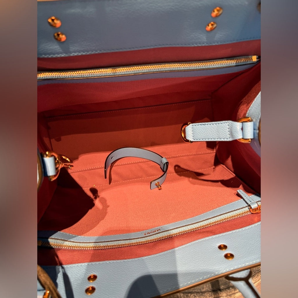 Versace La Medusa Medium Tote Leather Top handle Bag