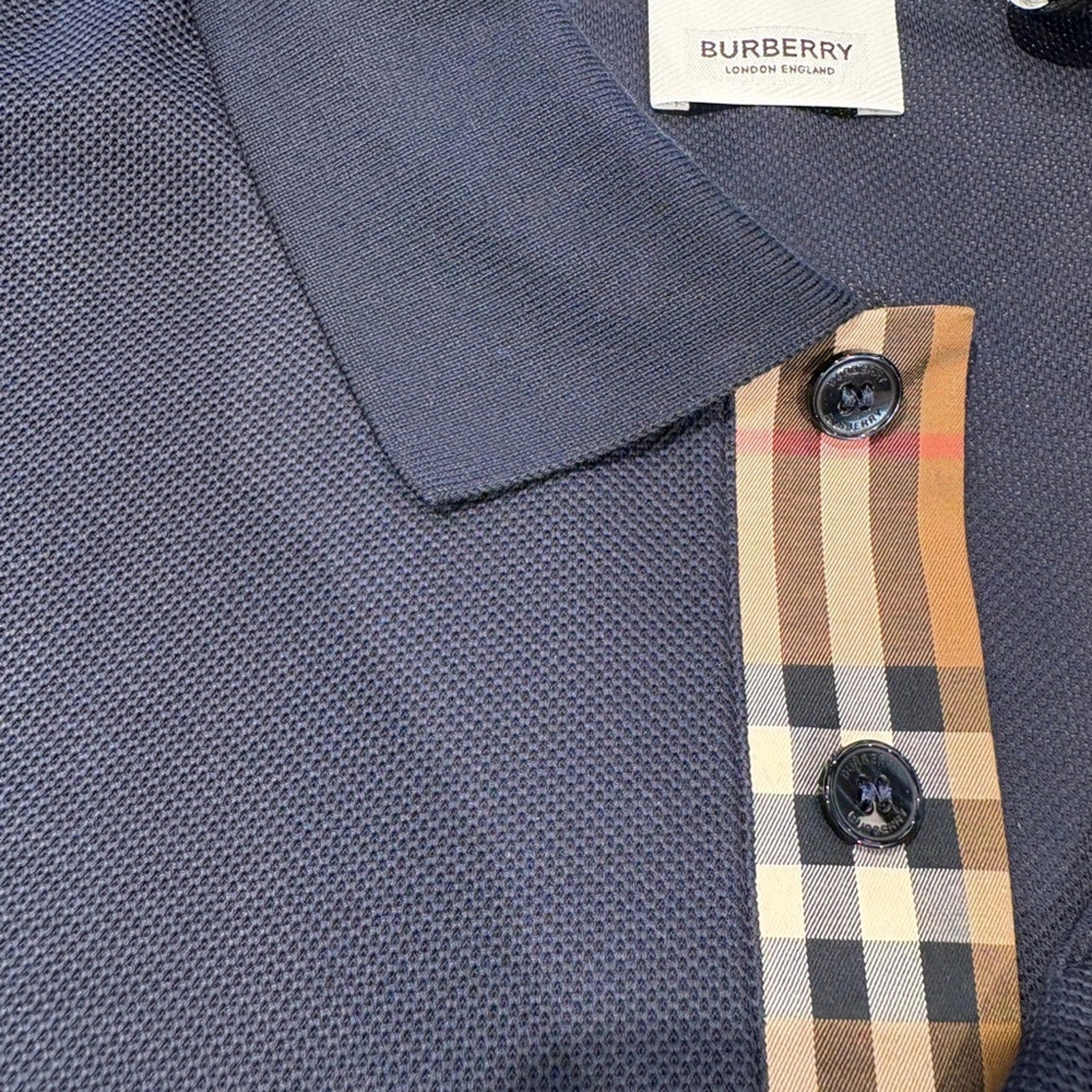 Burberry men’s polo navy