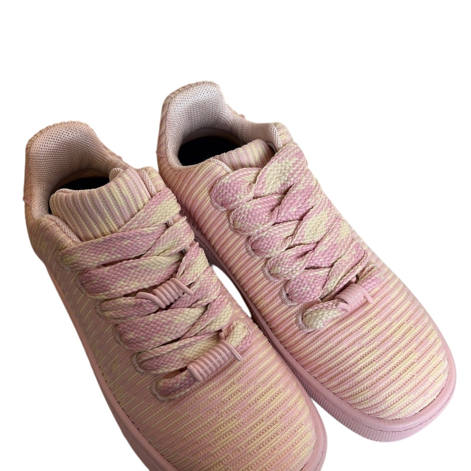 Burberry women’s Box Check Knit Low-Top Sneakers