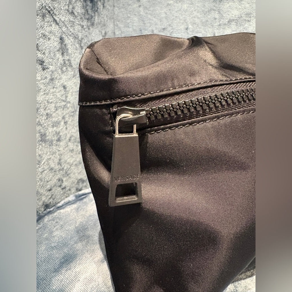 Versace Black Belt Bag with Medusa