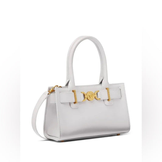 Versace Gray small Medusa '95 tote bag NWT