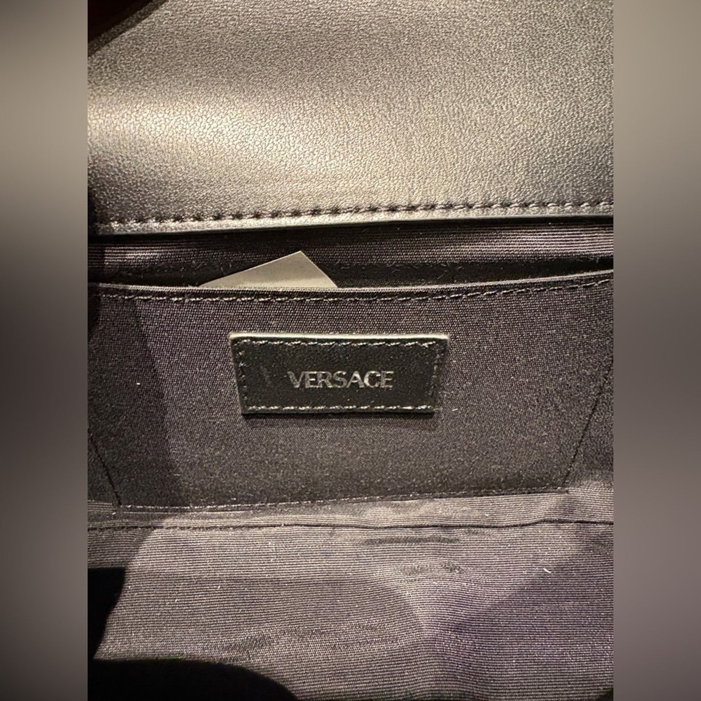 Black Medusa icon Quilted Chain Shoulder Bag