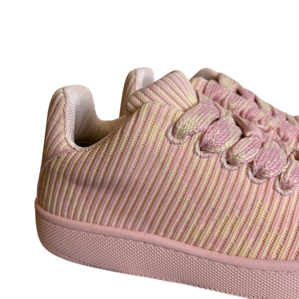 Burberry women’s Box Check Knit Low-Top Sneakers