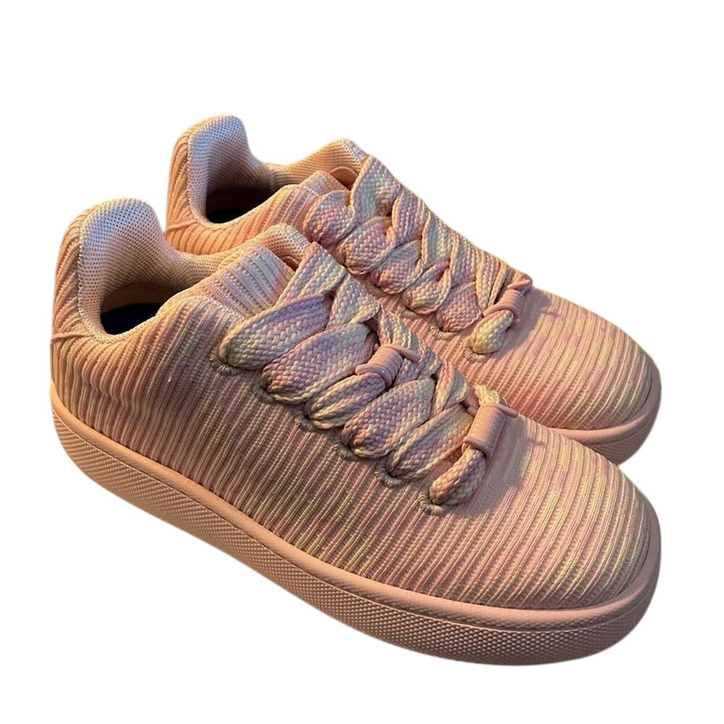 Burberry women’s Box Check Knit Low-Top Sneakers