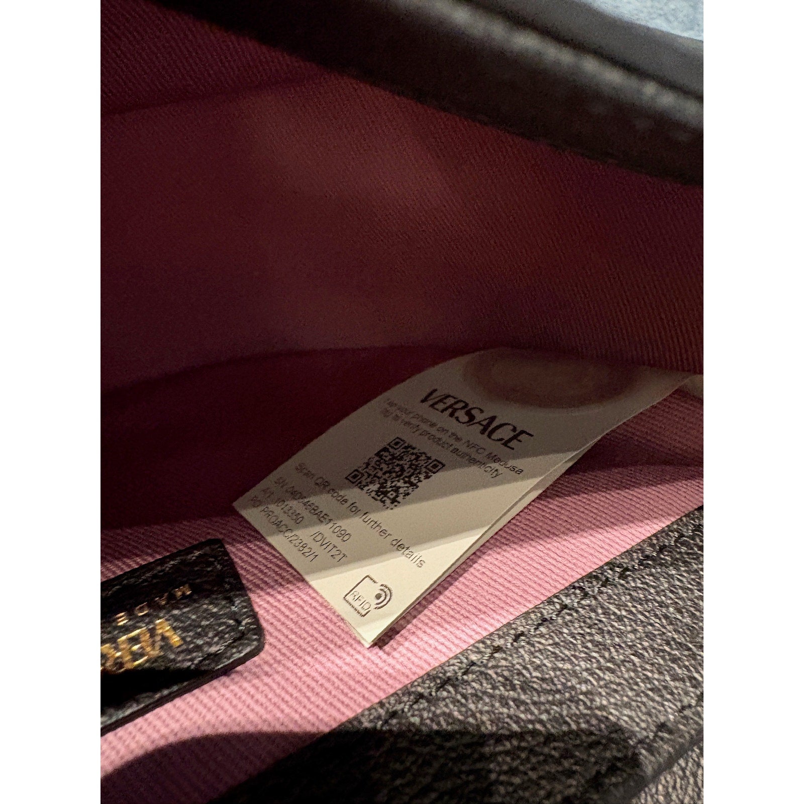 Versace Black la Medusa saddle bag BLACK