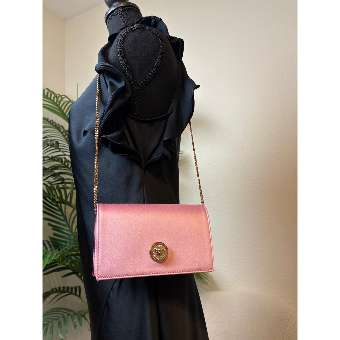 Versace Pochette Donna Raso Rosa/Rosa Tenue