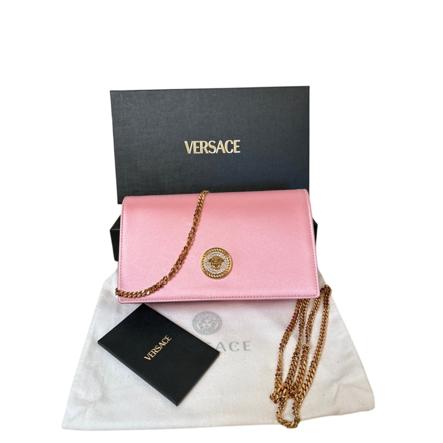 Versace Pochette Donna Raso Rosa/Rosa Tenue